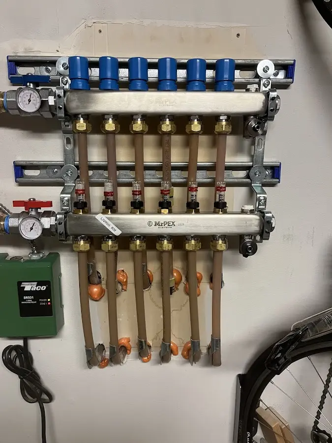 Plumber performing Leak Detection at a residential property in Guyton